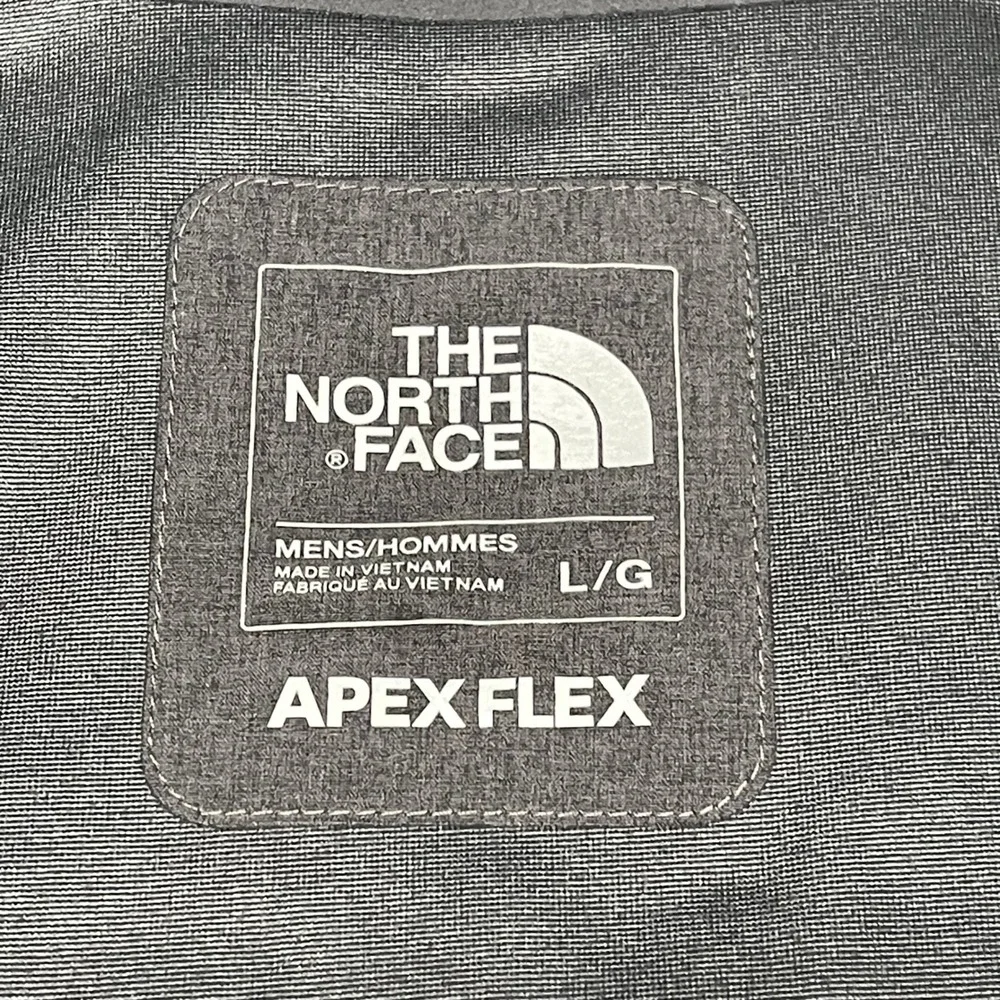 The North Face Jacket Mens Large Gray Apex Flex DryVent Waterproof Softshell TNF